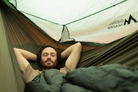 best hammock camping gear sierra madre ninox flat lay