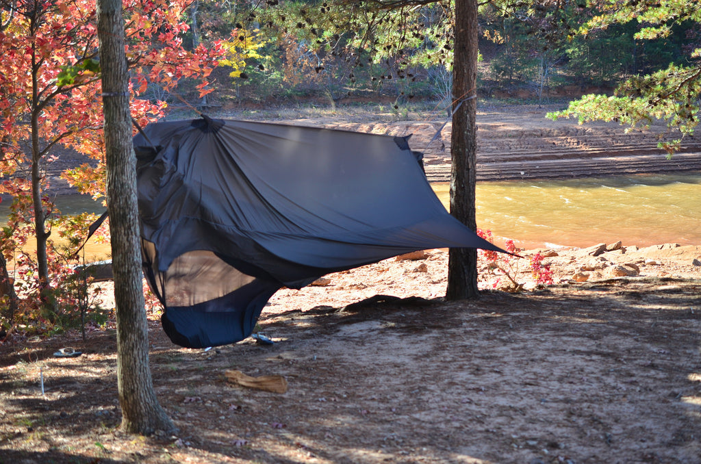 Wind taking my Nubé as I was taking it down to rearrange the set up.