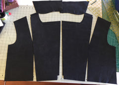 Leather jacket pattern pieces