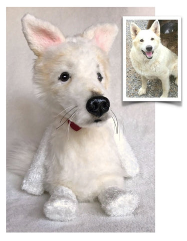 Mixed Breed Plush Dog, Custom Stuffed Animal