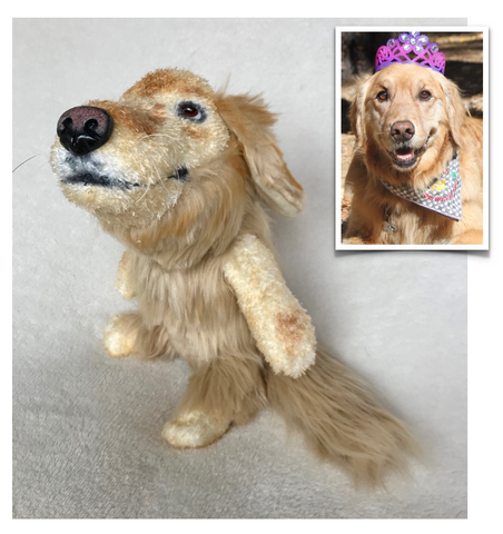 Golden Retriever Plush Dog, Custom Stuffed Animal