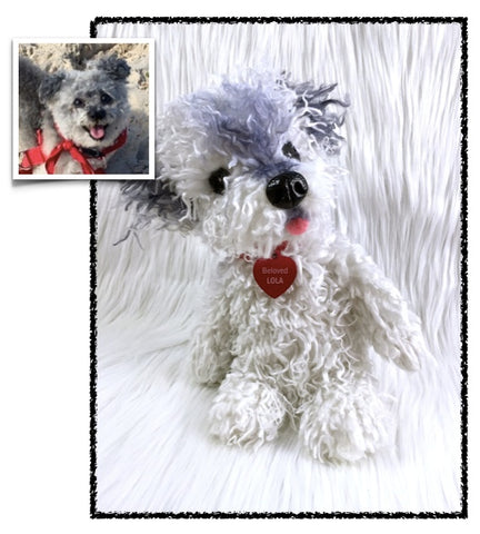 Mixed Breed Poodle Dog Stuffed Animal Plush