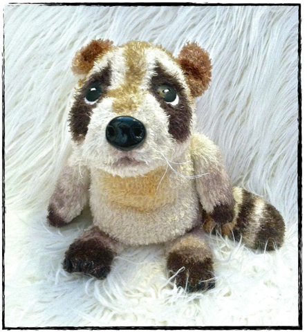 Baby Raccoon Stuffed Animal Plush 