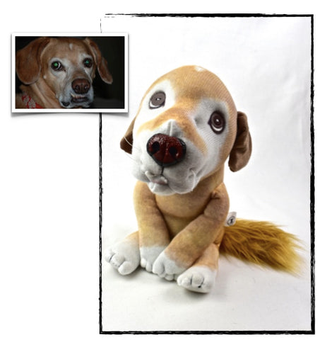 Mixed Breed Mutt Stuffed Animal Plush Dog