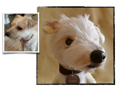 Mixed Breed Terrier Dog Stuffed Animal Plush