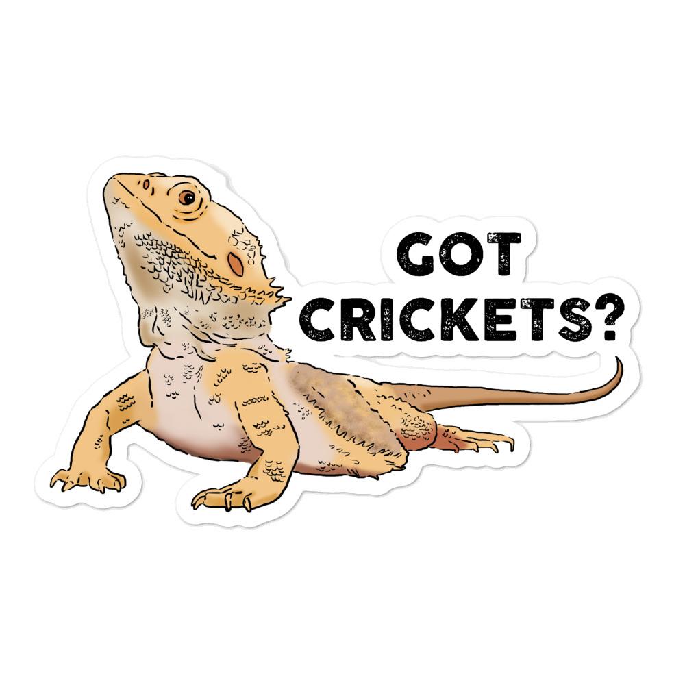 I LOVE BEARDIES Reptile 2 PK Female Dubia Cricket Dragon Vinyl Decal 