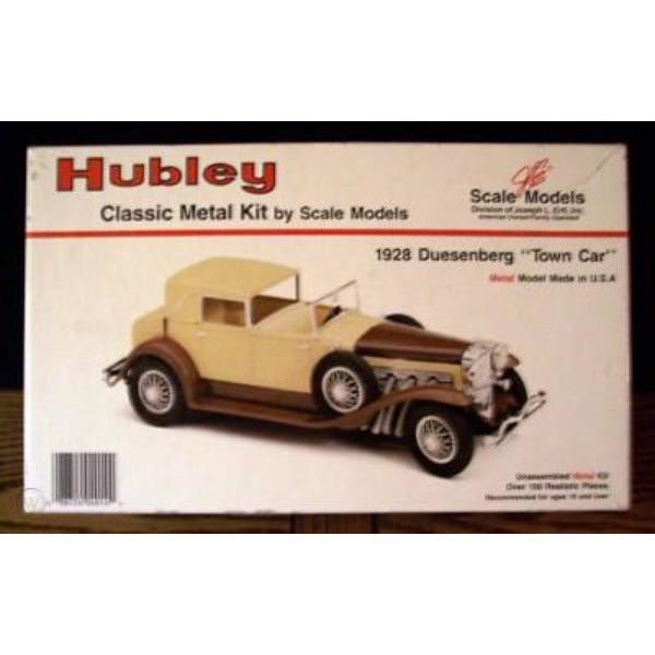 for sale online Scale Models 1928 Duesenberg Town Car Unassembled Metal Kit Die Cast 4014 