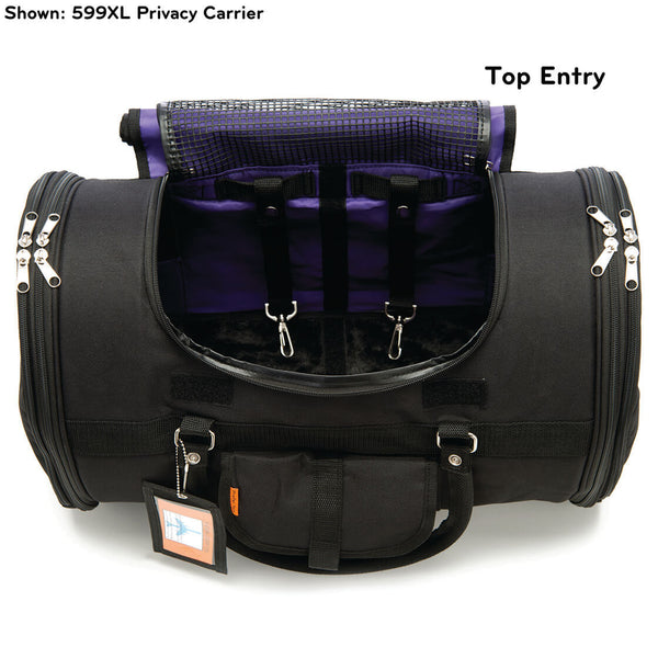 Prefer Pets Travel Gear 599 XL Privacy Duffel Black Pet Carrier for Dogs and Cats