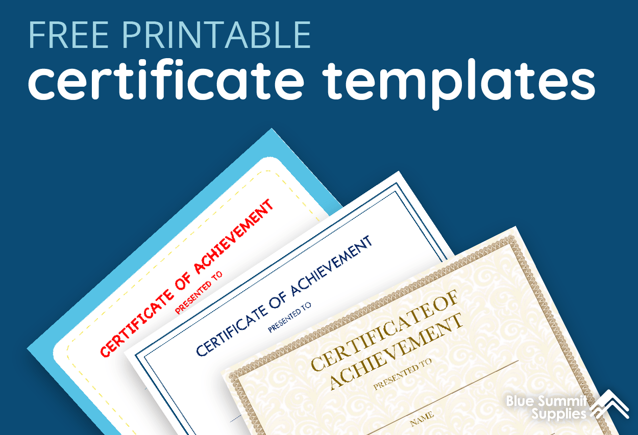 free printable certificate of appreciation templates