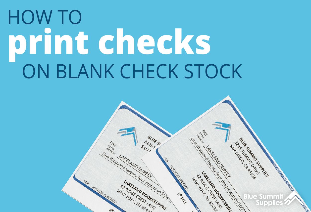 How to Checks in QuickBooks Online