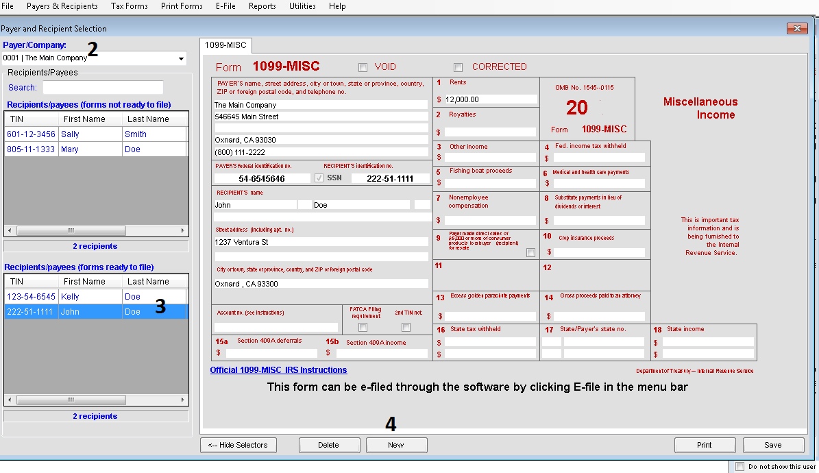 Creating Multiple Forms in TFP software