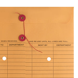 Types of Envelope Seals: Button and String Interoffice Envelope