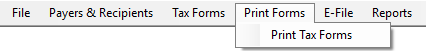 Reprint forms in TFP software