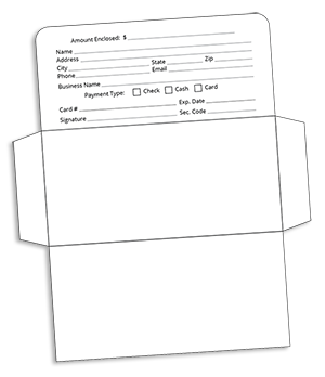 Free remit envelope template