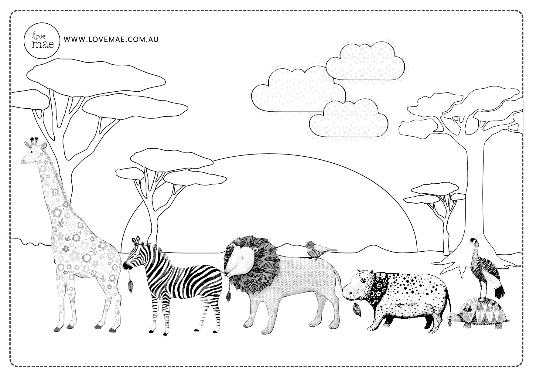 Love_Mae_Colouring_In_On_Safari_Animals