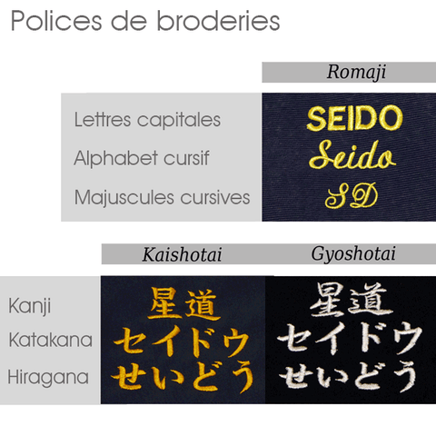 Police d'écriture de broderie