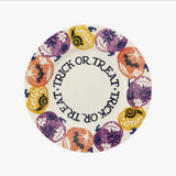Halloween Pumpkins Trick Or Treat 8 1/2 Inch Plate