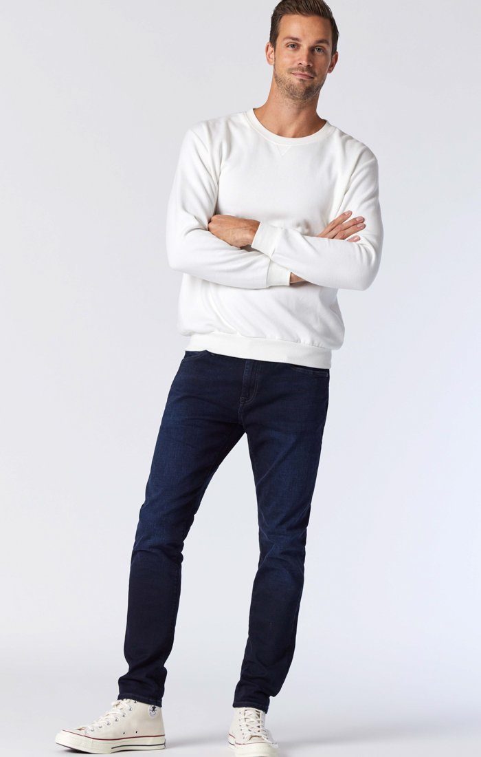 JAMES SKINNY IN DEEP INK ORGANIC MOVE Image 5