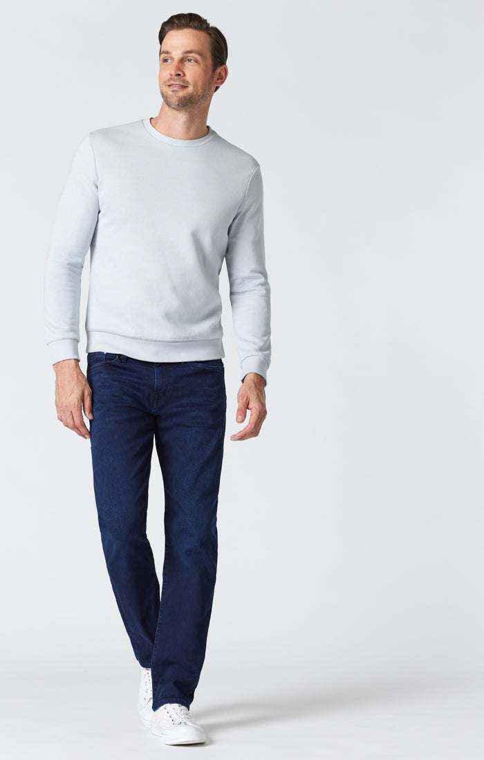 ZACH STRAIGHT LEG JEANS IN DEEP FEATHER BLUE Image 1