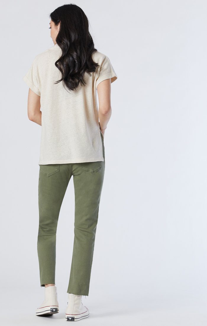 VIOLA STRAIGHT LEG IN OLIVINE LA VINTAGE Image 6
