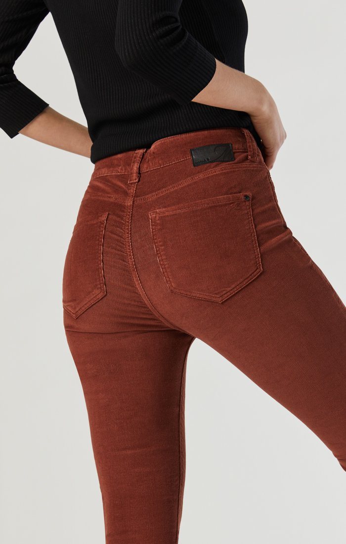 TESS SUPER SKINNY IN BRICK CORD Image 2