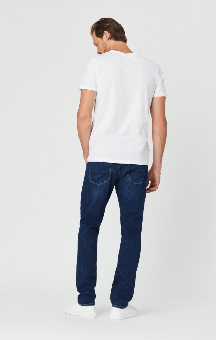 MARCUS SLIM STRAIGHT LEG JEANS IN DARK FEATHER BLUE Image 6
