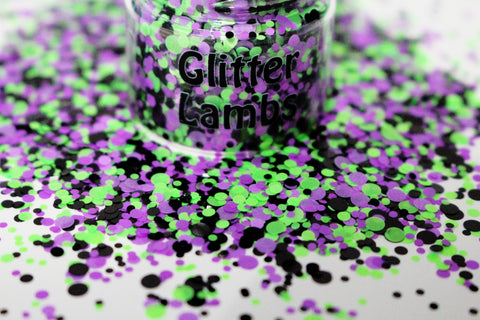Beetlejuice Glitter for crafts, nails, resin, diy projects by Glitter Lambs | GlitterLambs.com