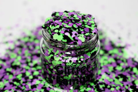 Beetlejuice Glitter for crafts, nails, resin, diy projects by Glitter Lambs | GlitterLambs.com