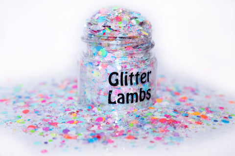 Care Bear Stare Glitter for crafts, nails, resin, etc by Glitter Lambs | GlitterLambs.com