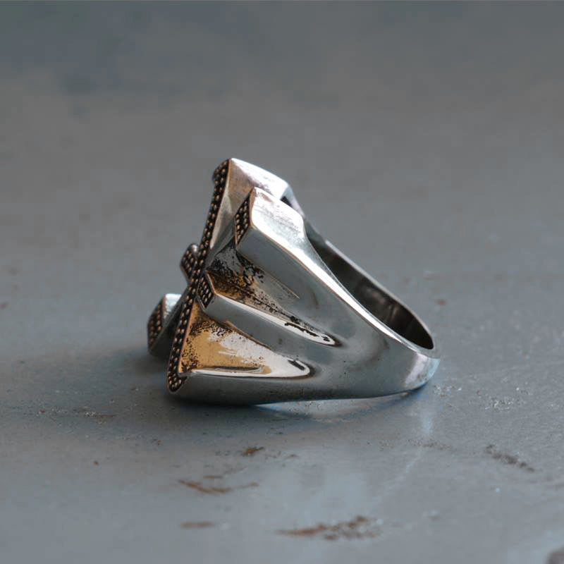 Mens Signet Ring In Sterling Silver, Kaizarin