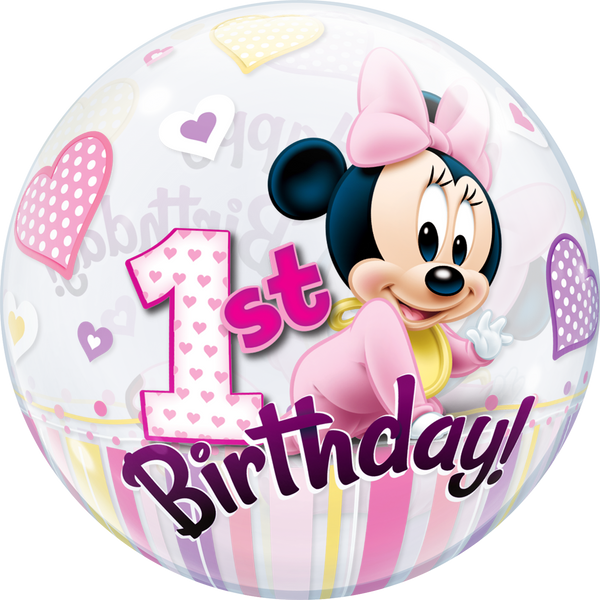 Toevoeging walvis Machu Picchu Disney Minnie Mouse 1st Birthday Bubble Balloon - Qualatex – Balloonatics  Designs