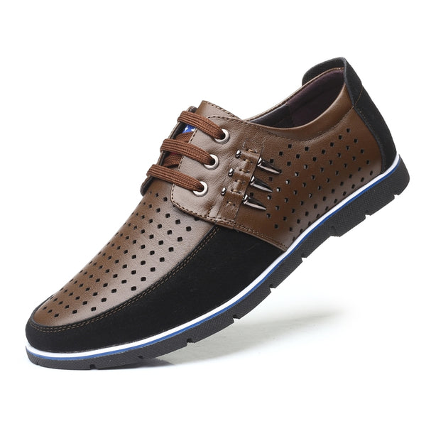 fashion men's breathable oxford casual shoes