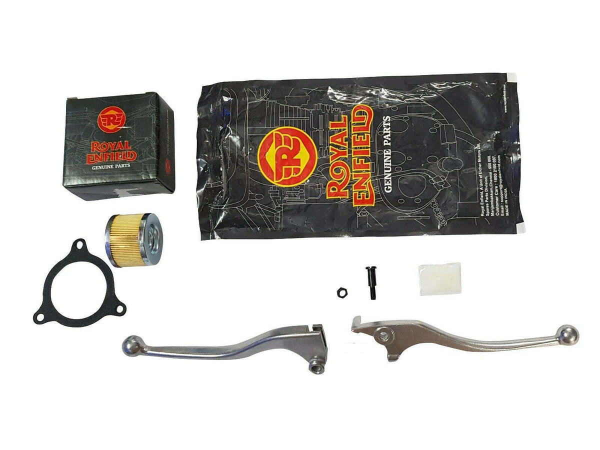 Genuine Royal Enfield Himalayan Clutch & Brake Lever Kit Silver