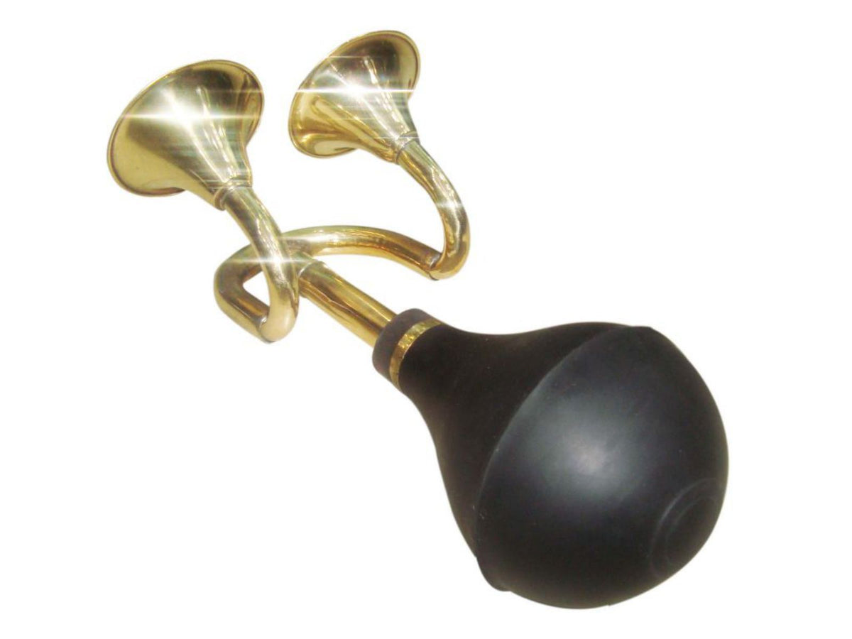 Details about   Antique shiny polish finish brass bulb horn for bike car truck clown horn bugle