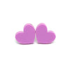 Heart Glitter Studs - 14mm