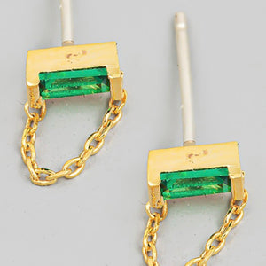 emerald rectangle and chain