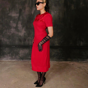1980’s red vintage dress