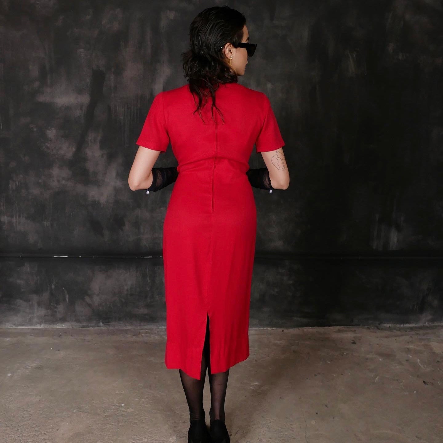 1980’s red vintage dress