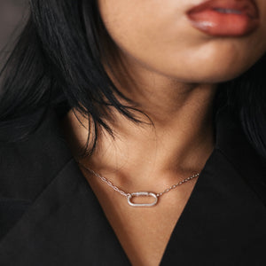 “carabiner” necklace