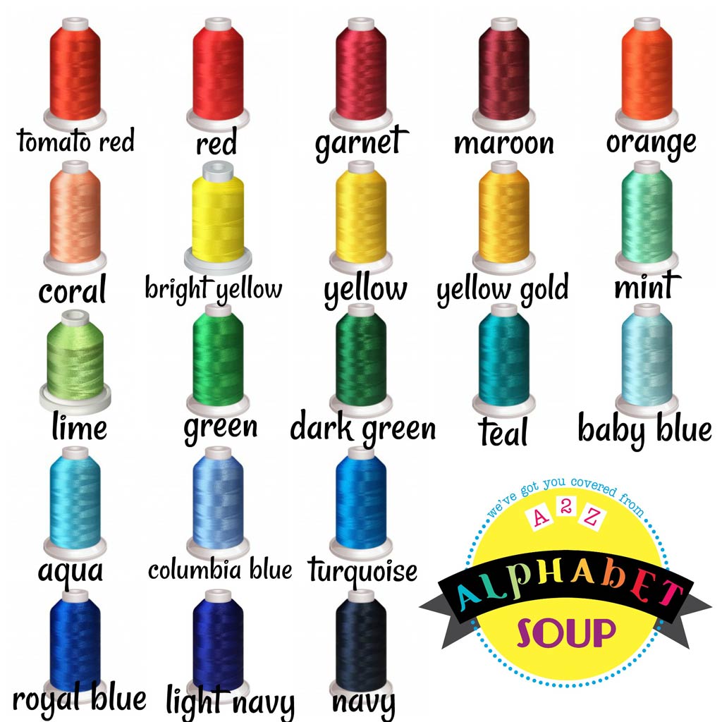 Embroidery Thread Colors