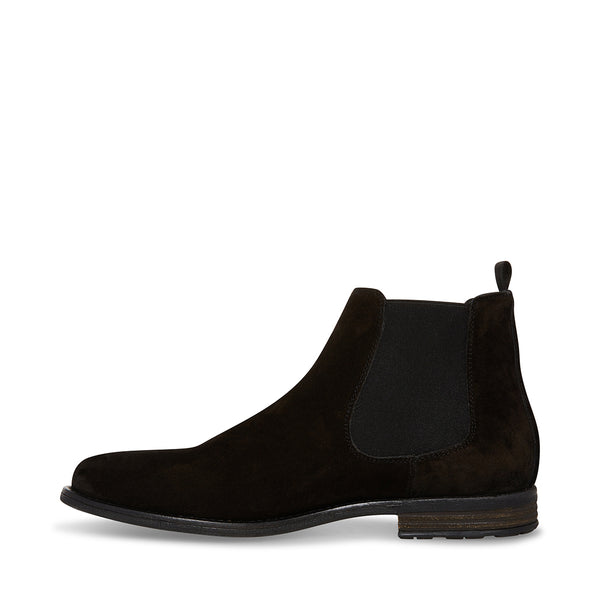 RICHARD Black Suede Ankle Chelsea Boot | Boots – Madden