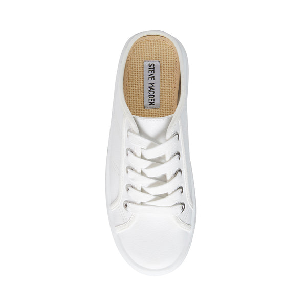 steve madden white leather