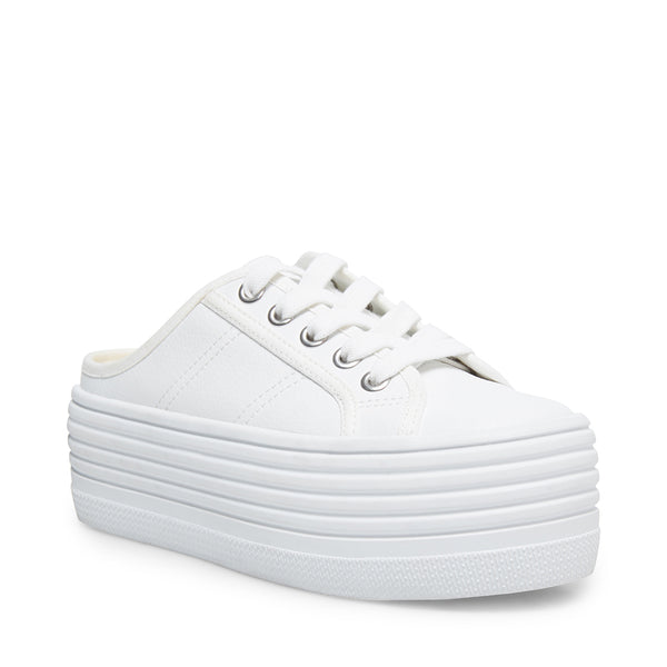 steve madden white leather shoes