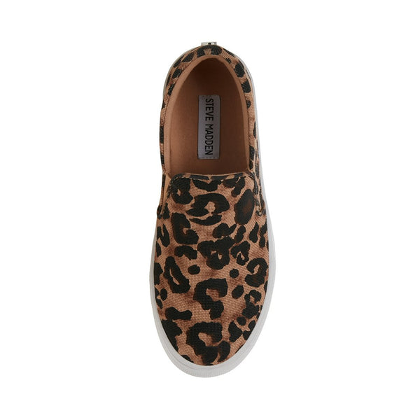 steve madden leopard print slip on sneakers