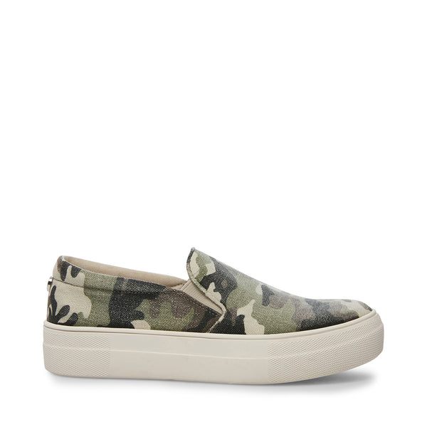 green steve madden slip ons