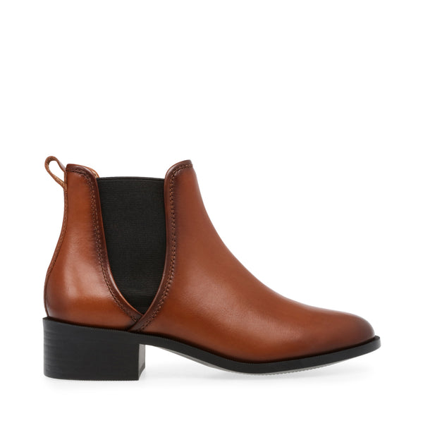 steve madden cognac leather boots