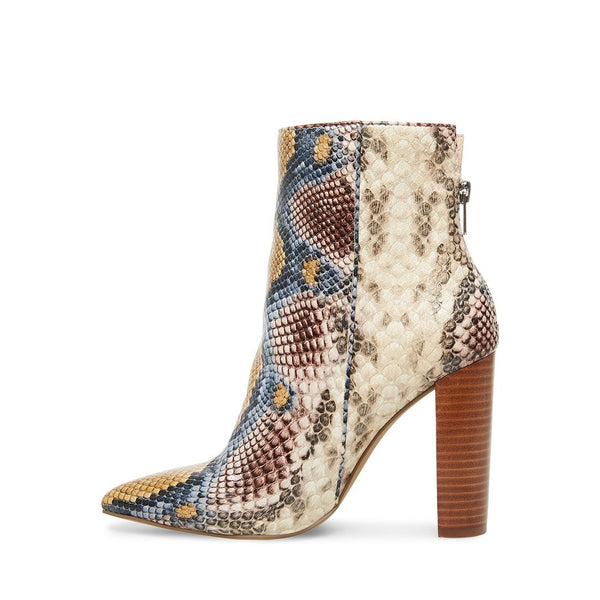 snake print booties steve madden