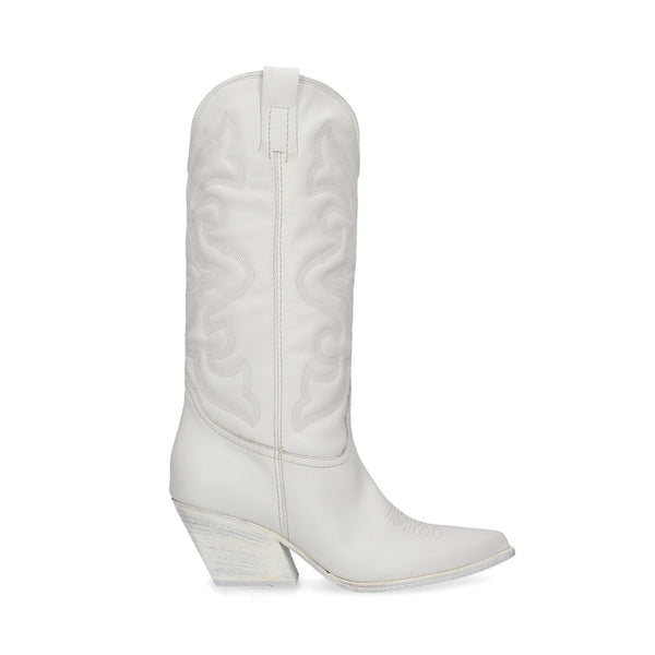White Leather Boot | Western Boot – Steve