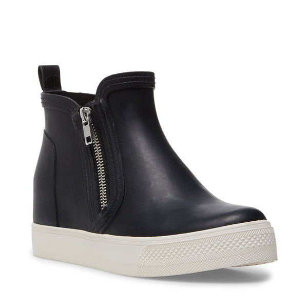 steve madden black rain boots