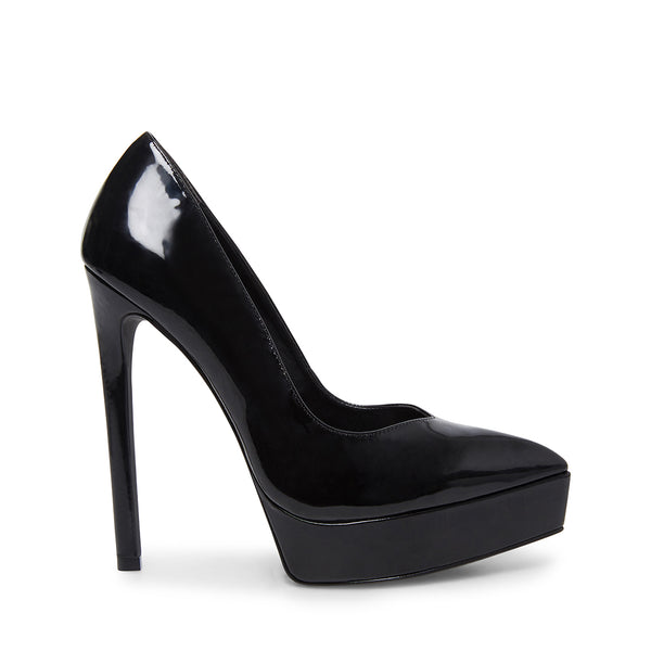 steve madden black patent leather pumps